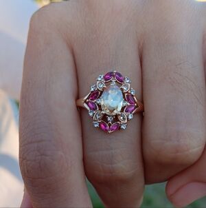 Golden plated ring size 9